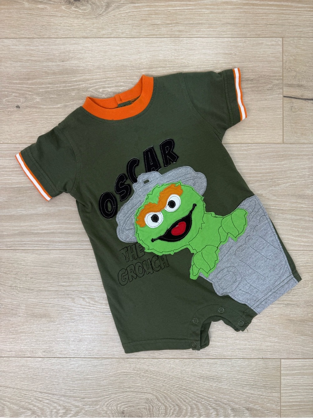 Sesame Street Y2K 2010 Oscar The Grouch Romper